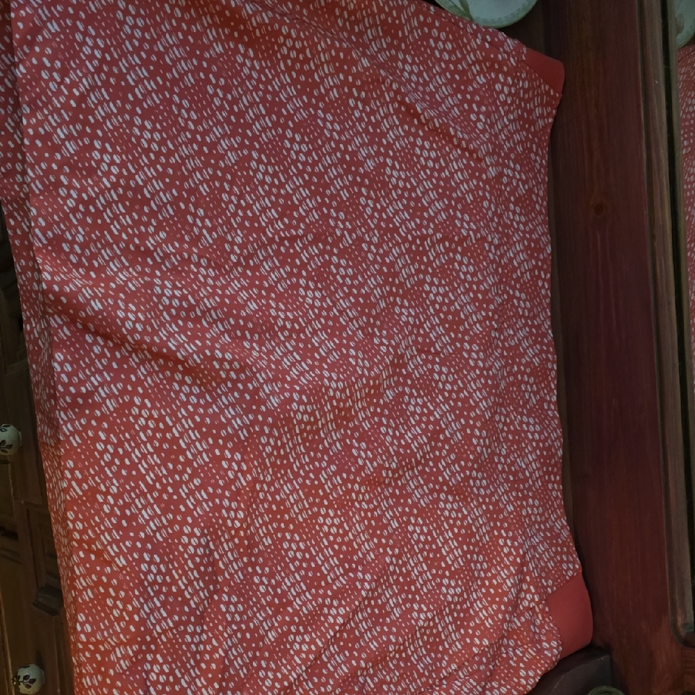 Red Patterned Women's Skirt